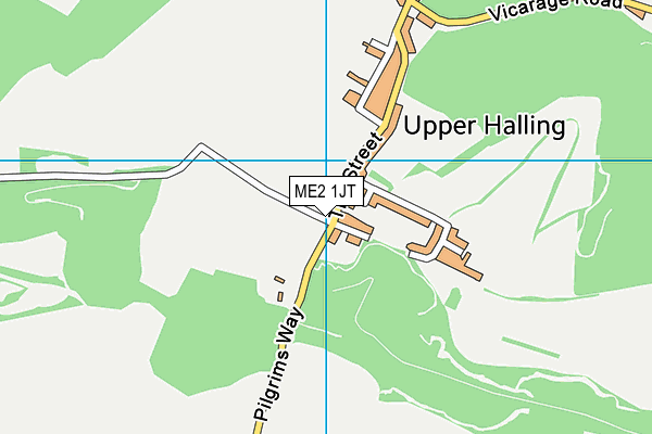 ME2 1JT map - OS VectorMap District (Ordnance Survey)