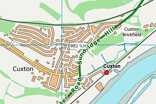 Map of CUXTON CASTLES LTD at district scale