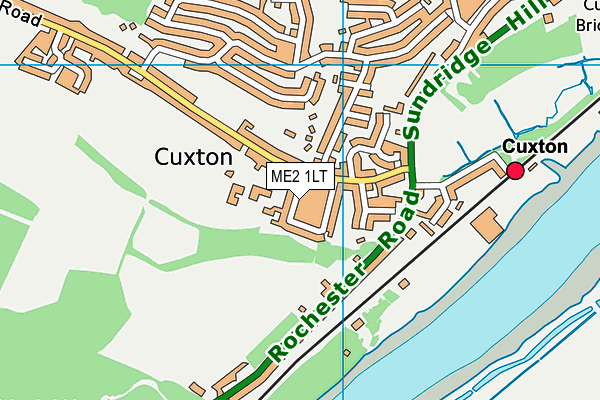 ME2 1LT map - OS VectorMap District (Ordnance Survey)