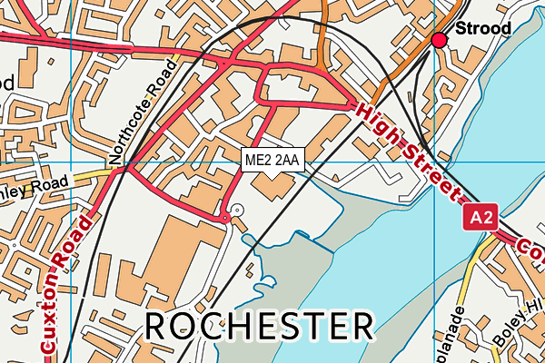 ME2 2AA map - OS VectorMap District (Ordnance Survey)