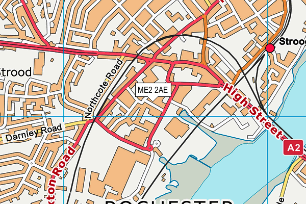 ME2 2AE map - OS VectorMap District (Ordnance Survey)