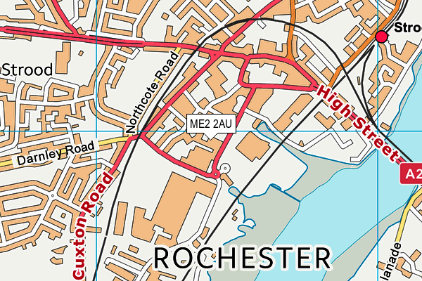 ME2 2AU map - OS VectorMap District (Ordnance Survey)