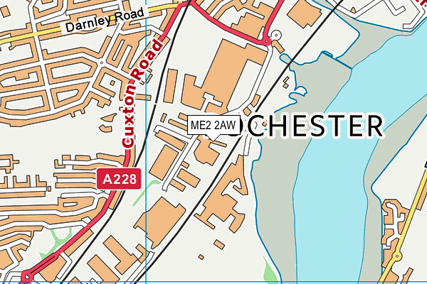 ME2 2AW map - OS VectorMap District (Ordnance Survey)