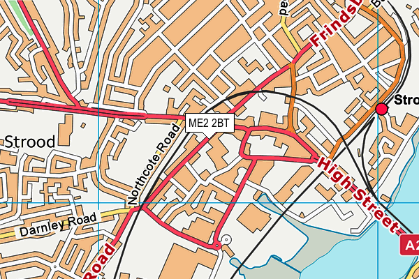 ME2 2BT map - OS VectorMap District (Ordnance Survey)