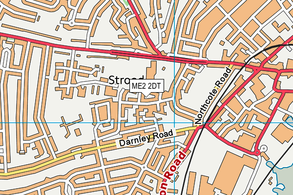 ME2 2DT map - OS VectorMap District (Ordnance Survey)