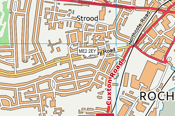 ME2 2EY map - OS VectorMap District (Ordnance Survey)