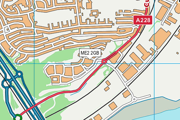 ME2 2GB map - OS VectorMap District (Ordnance Survey)