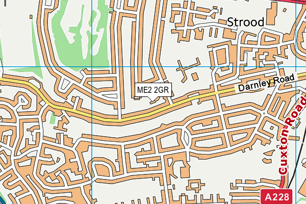 ME2 2GR map - OS VectorMap District (Ordnance Survey)