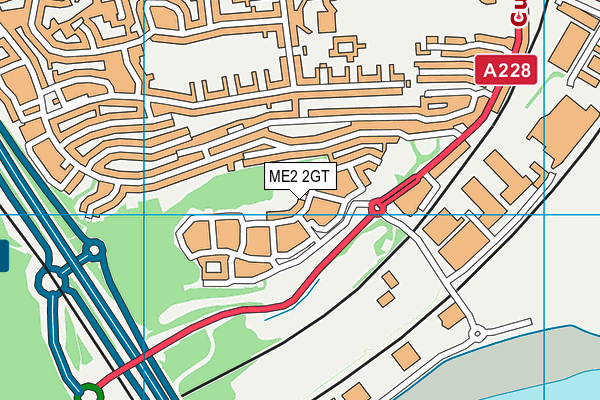 ME2 2GT map - OS VectorMap District (Ordnance Survey)