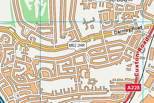 ME2 2HR map - OS VectorMap District (Ordnance Survey)