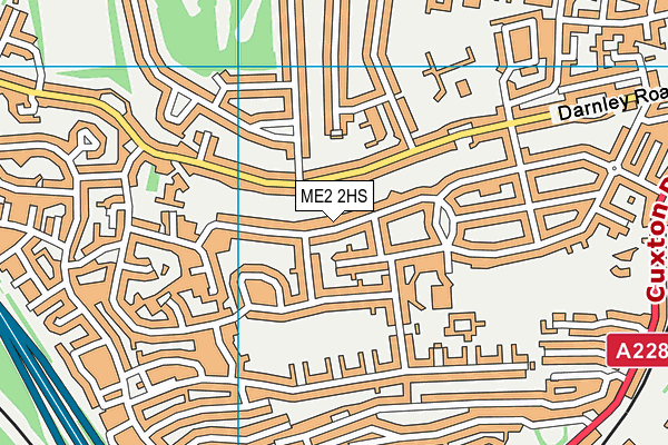 ME2 2HS map - OS VectorMap District (Ordnance Survey)