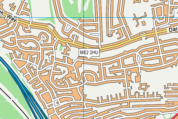 ME2 2HU map - OS VectorMap District (Ordnance Survey)
