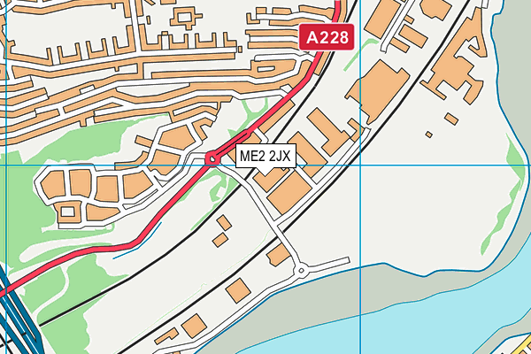 ME2 2JX map - OS VectorMap District (Ordnance Survey)