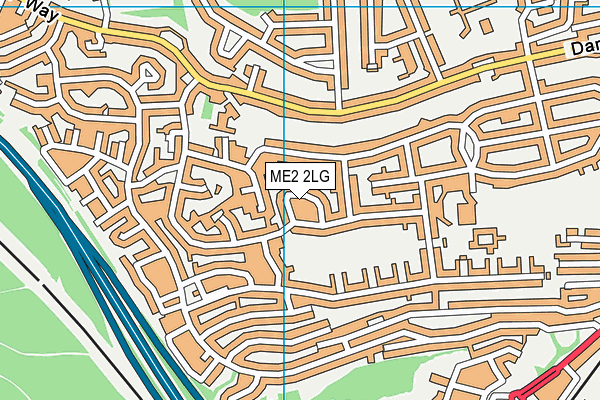 ME2 2LG map - OS VectorMap District (Ordnance Survey)