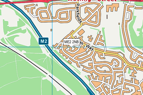 ME2 2NB map - OS VectorMap District (Ordnance Survey)