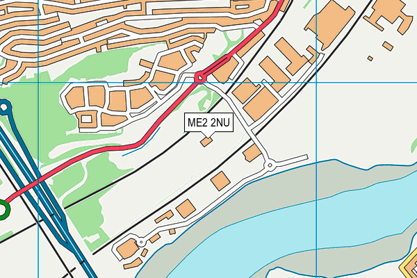 ME2 2NU map - OS VectorMap District (Ordnance Survey)