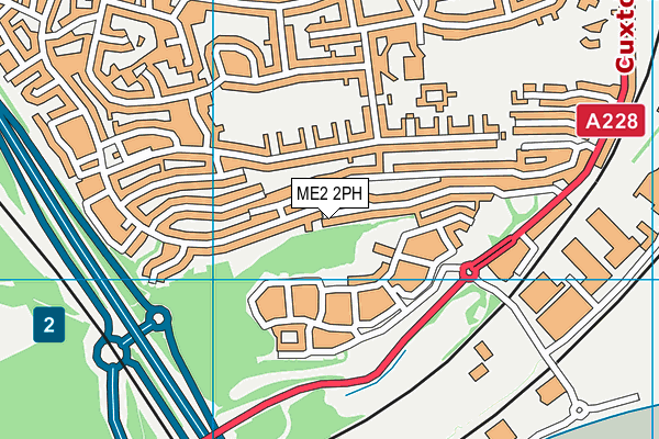 ME2 2PH map - OS VectorMap District (Ordnance Survey)