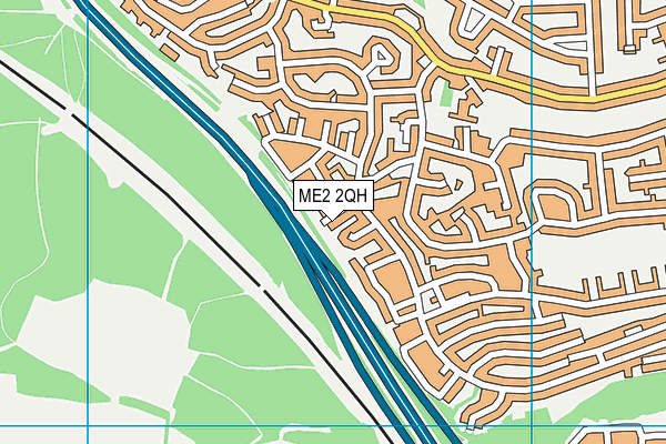 ME2 2QH map - OS VectorMap District (Ordnance Survey)