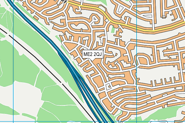 ME2 2QJ map - OS VectorMap District (Ordnance Survey)