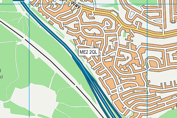 ME2 2QL map - OS VectorMap District (Ordnance Survey)