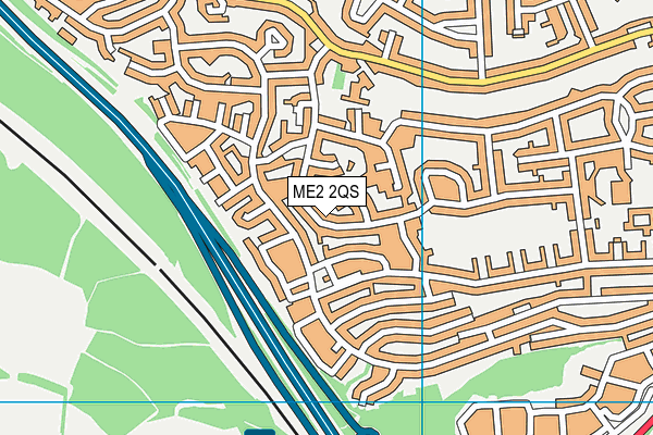 ME2 2QS map - OS VectorMap District (Ordnance Survey)