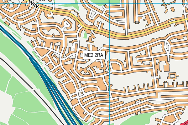 ME2 2RA map - OS VectorMap District (Ordnance Survey)