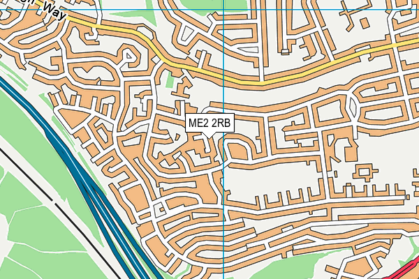 ME2 2RB map - OS VectorMap District (Ordnance Survey)