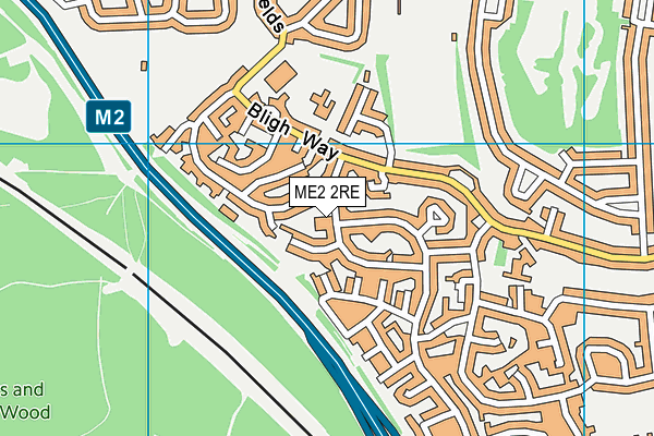 ME2 2RE map - OS VectorMap District (Ordnance Survey)
