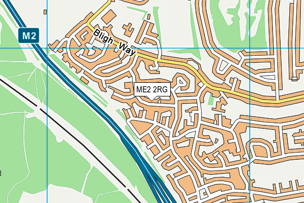 ME2 2RG map - OS VectorMap District (Ordnance Survey)