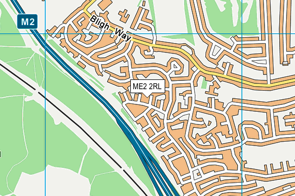 ME2 2RL map - OS VectorMap District (Ordnance Survey)