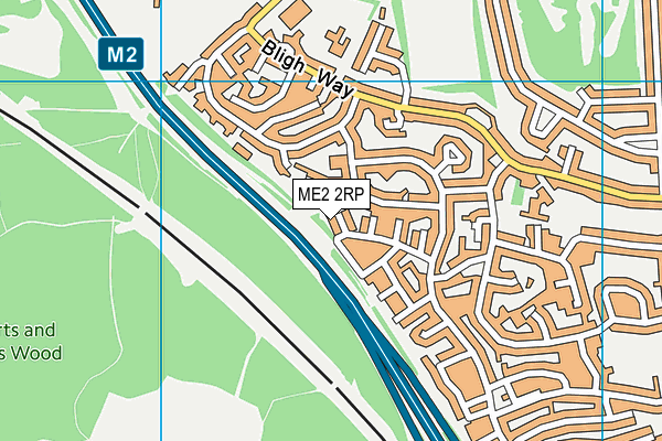 ME2 2RP map - OS VectorMap District (Ordnance Survey)