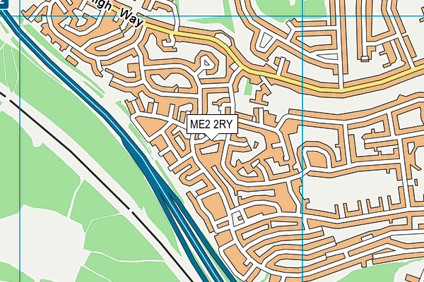 ME2 2RY map - OS VectorMap District (Ordnance Survey)