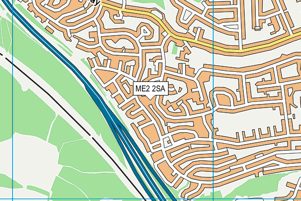 ME2 2SA map - OS VectorMap District (Ordnance Survey)