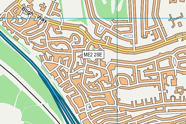 ME2 2SE map - OS VectorMap District (Ordnance Survey)