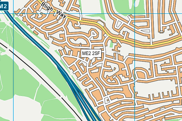 ME2 2SF map - OS VectorMap District (Ordnance Survey)