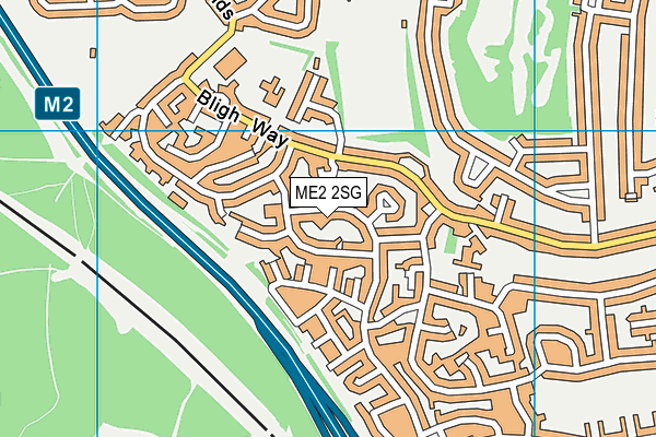 ME2 2SG map - OS VectorMap District (Ordnance Survey)