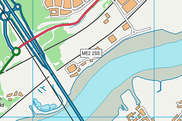 Nuffield Health (Medway) map (ME2 2SS) - OS VectorMap District (Ordnance Survey)