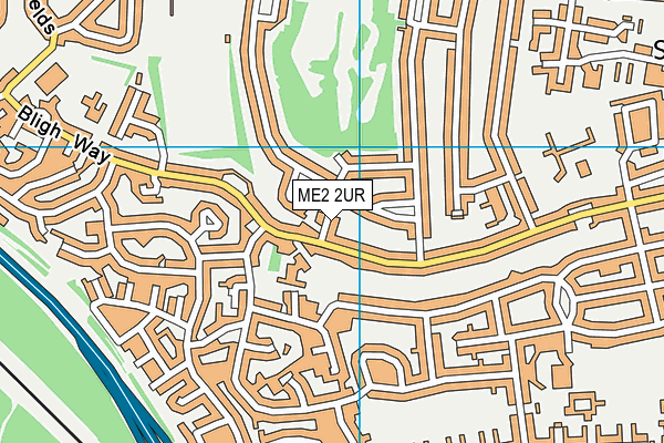 ME2 2UR map - OS VectorMap District (Ordnance Survey)