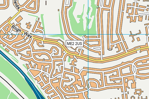 ME2 2US map - OS VectorMap District (Ordnance Survey)