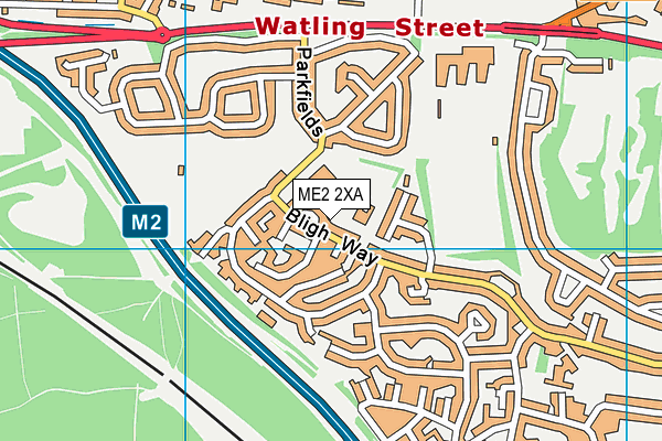ME2 2XA map - OS VectorMap District (Ordnance Survey)