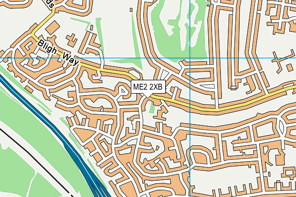 ME2 2XB map - OS VectorMap District (Ordnance Survey)