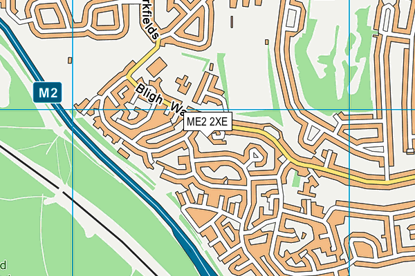 ME2 2XE map - OS VectorMap District (Ordnance Survey)