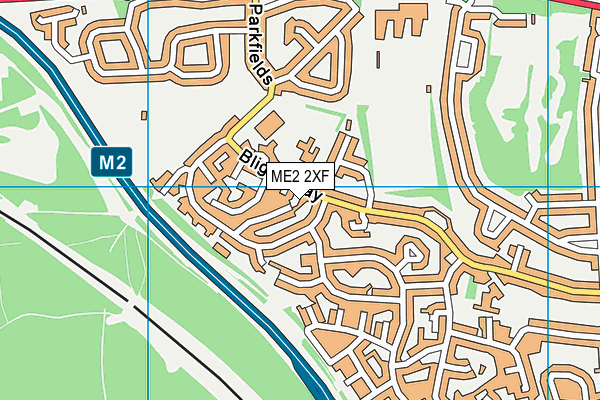 ME2 2XF map - OS VectorMap District (Ordnance Survey)