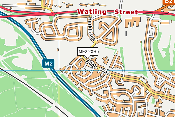 ME2 2XH map - OS VectorMap District (Ordnance Survey)