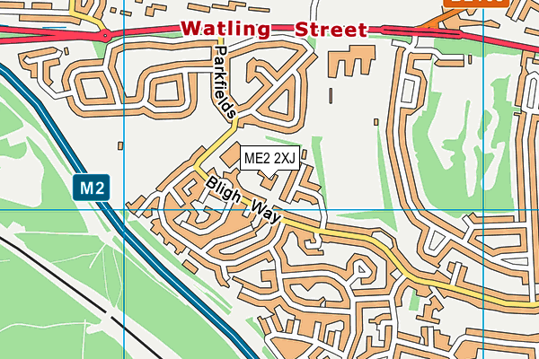 ME2 2XJ map - OS VectorMap District (Ordnance Survey)