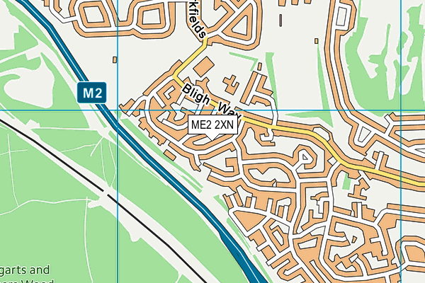 ME2 2XN map - OS VectorMap District (Ordnance Survey)
