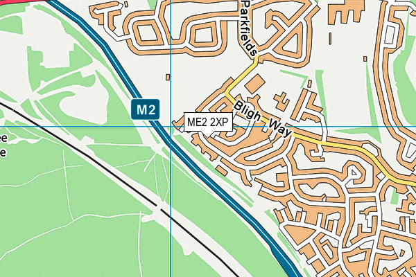 ME2 2XP map - OS VectorMap District (Ordnance Survey)