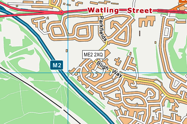 ME2 2XQ map - OS VectorMap District (Ordnance Survey)