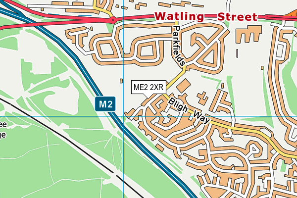 ME2 2XR map - OS VectorMap District (Ordnance Survey)