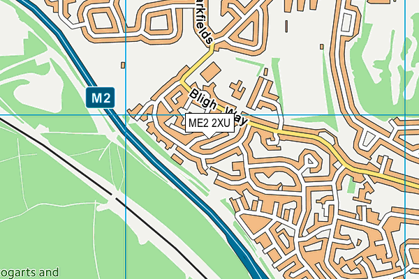 ME2 2XU map - OS VectorMap District (Ordnance Survey)